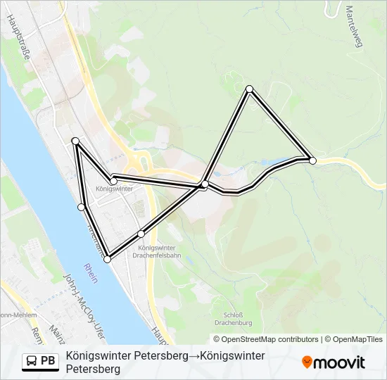 Buslinie PB Karte