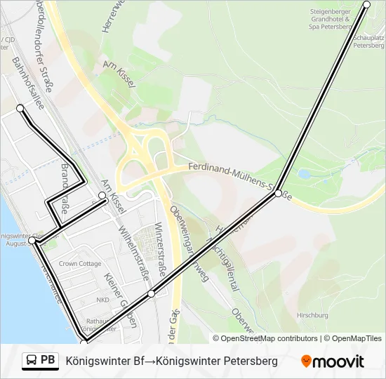 PB Bus Line Map
