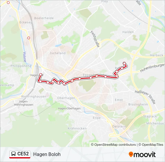 CE52 Bus Line Map