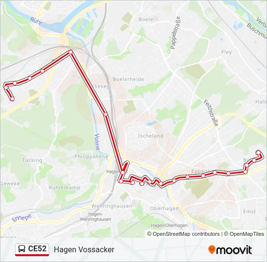 CE52 Bus Line Map