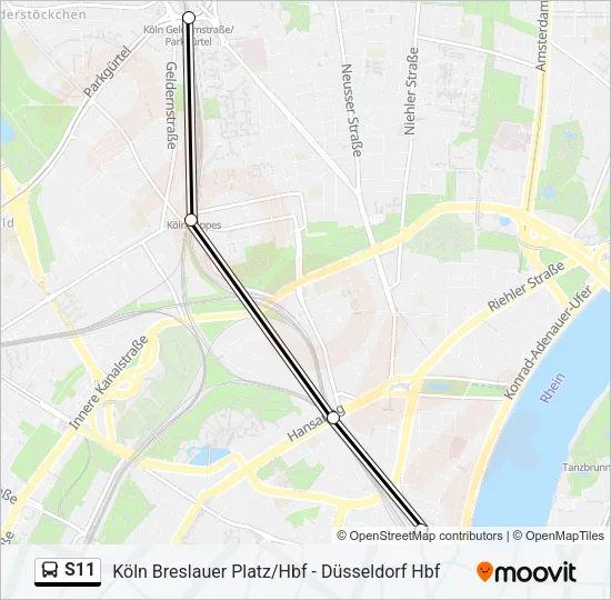 S11 Bus Line Map