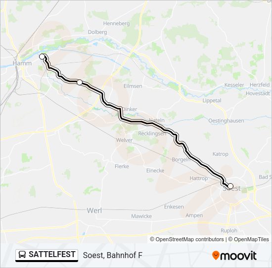 Автобус SATTELFEST: карта маршрута