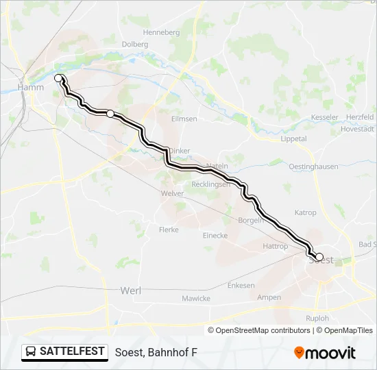 SATTELFEST Bus Line Map