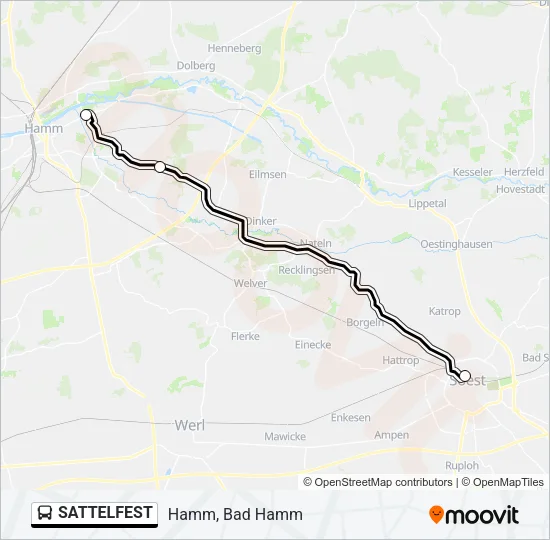 SATTELFEST Bus Line Map