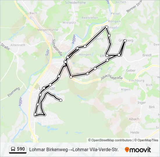 590 Bus Line Map