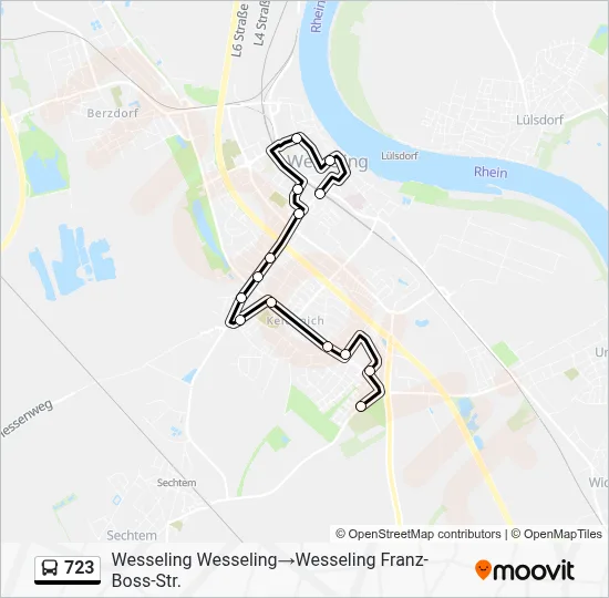 723 Bus Line Map