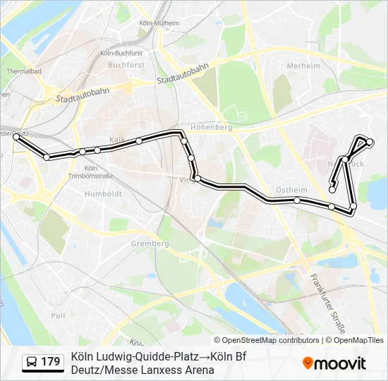179 Bus Line Map