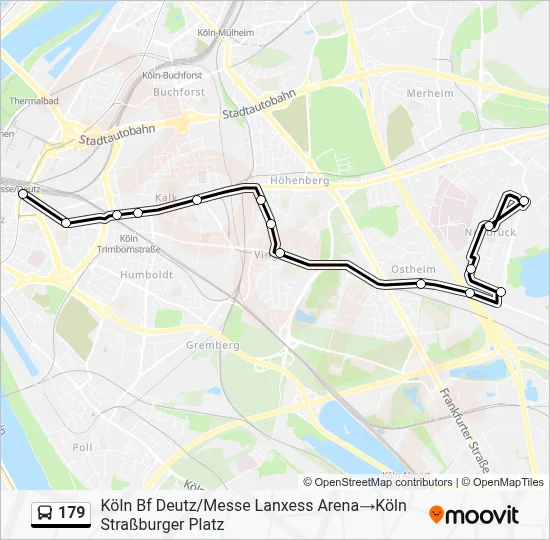 179 Bus Line Map