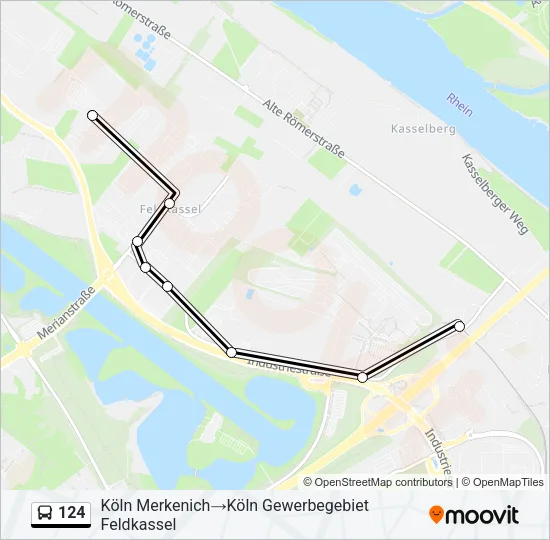 124 Bus Line Map