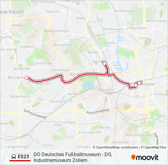 ES23 Bus Line Map