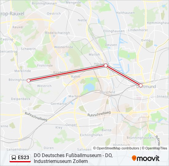 ES23 bus Line Map