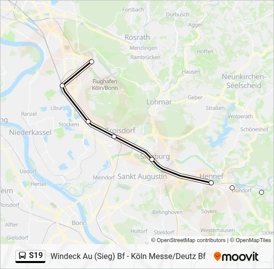 S19 Bus Line Map