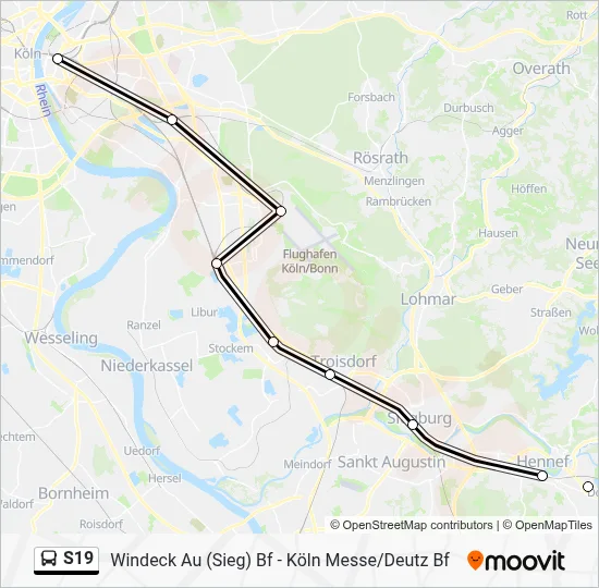 S19 Bus Line Map