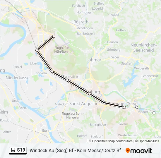 S19 Bus Line Map
