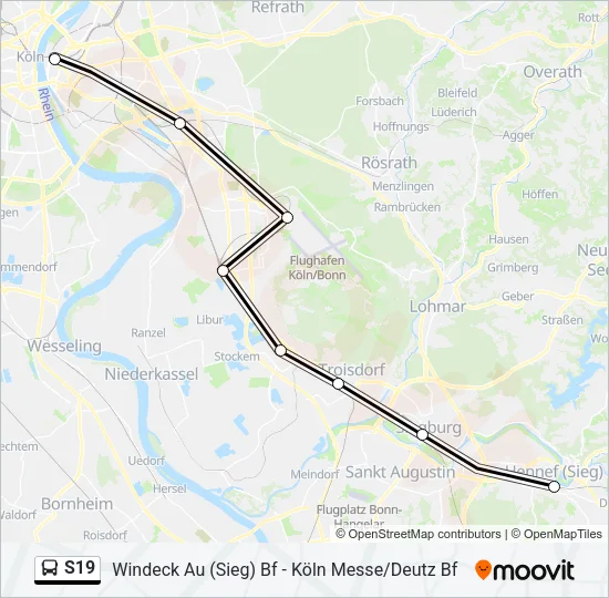 S19 Bus Line Map