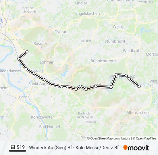 S19 Bus Line Map