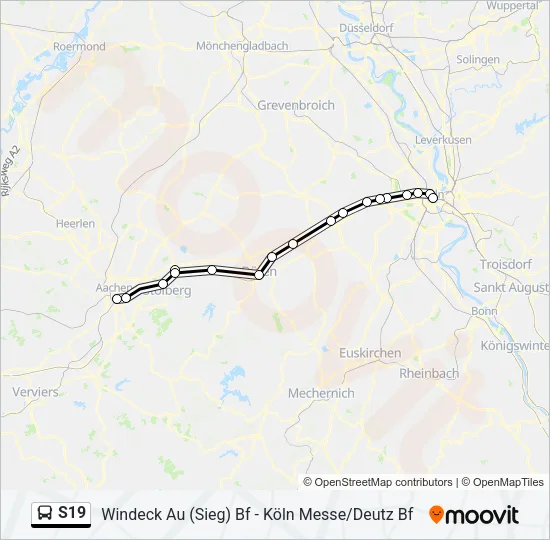 S19 Bus Line Map
