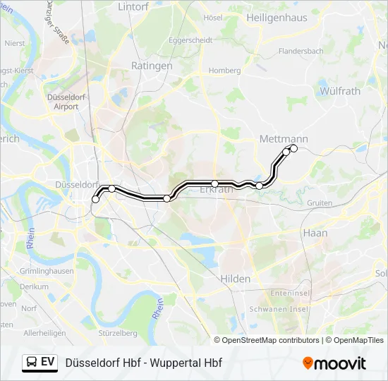 Автобус EV: карта маршрута