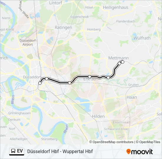 Автобус EV: карта маршрута
