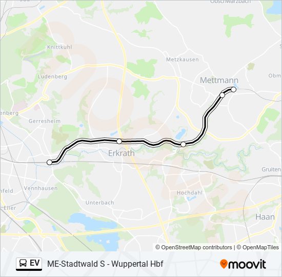 Автобус EV: карта маршрута