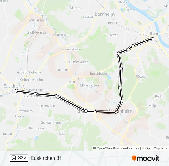 S23 Bus Line Map