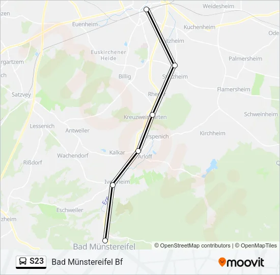 S23 Bus Line Map