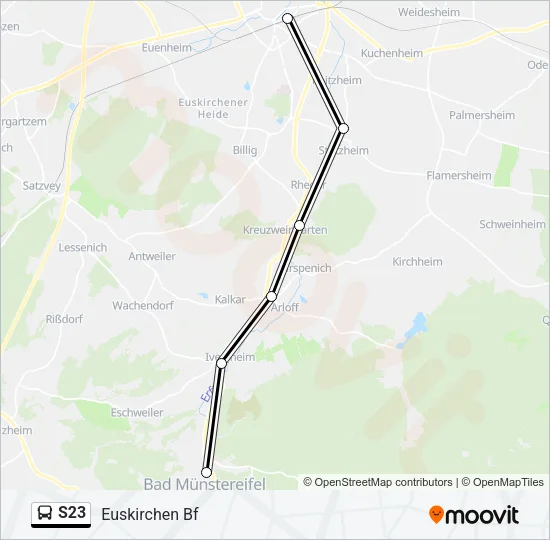 S23 Bus Line Map