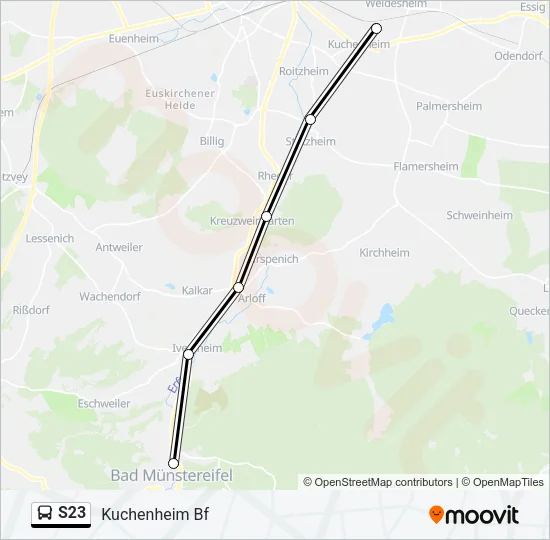 S23 Bus Line Map