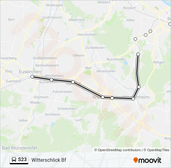 S23 Bus Line Map