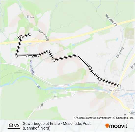 C5 Bus Line Map