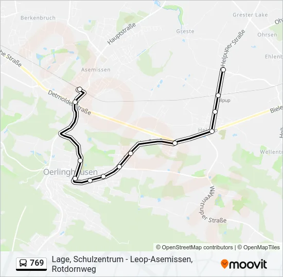769 Bus Line Map