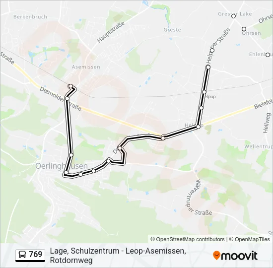 769 Bus Line Map