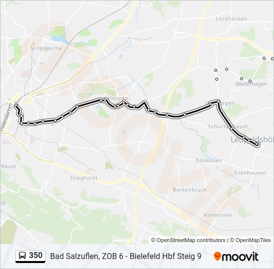 350 bus Line Map