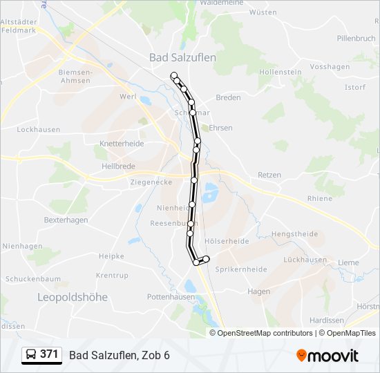 371 bus Line Map