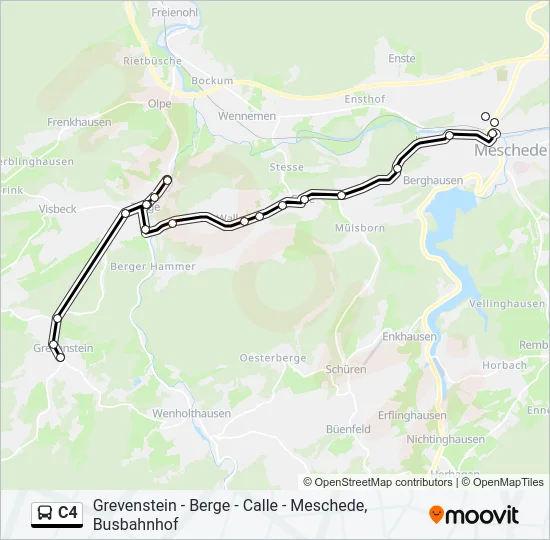 C4 Bus Line Map