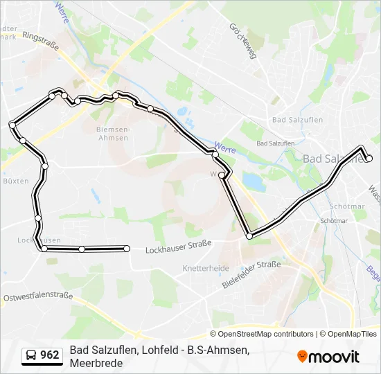962 Bus Line Map