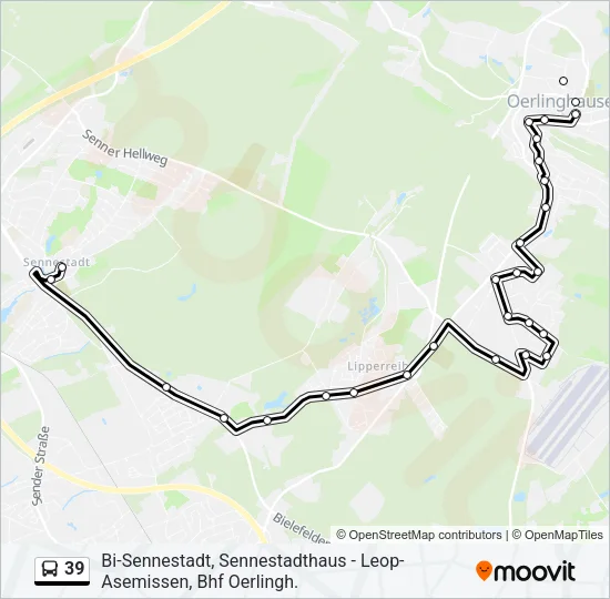 39 Bus Line Map