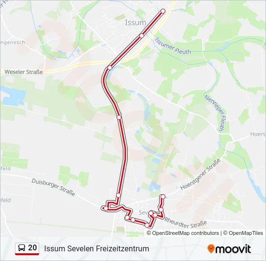 20 Bus Line Map