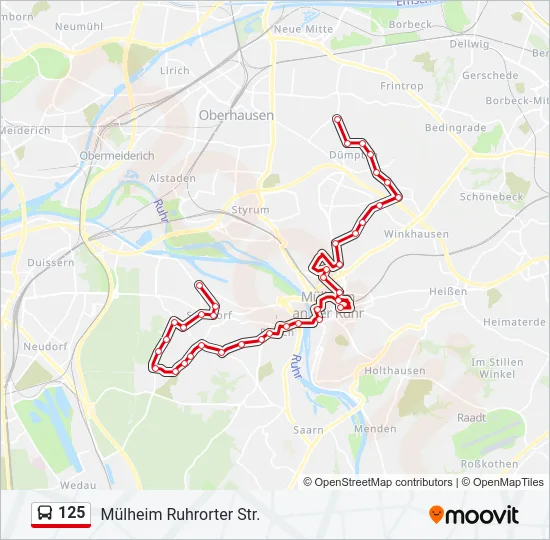 125 Bus Line Map