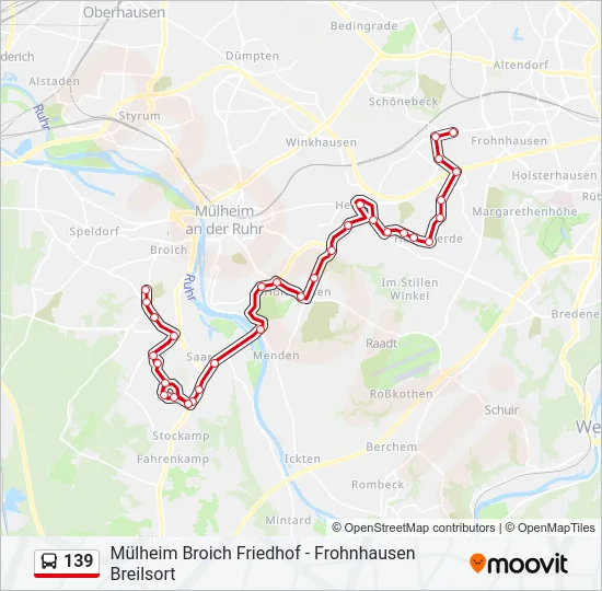 139 Bus Line Map