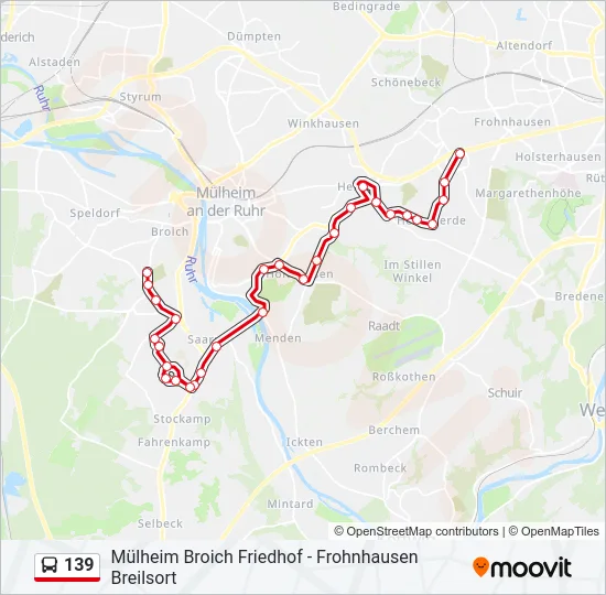 139 Bus Line Map
