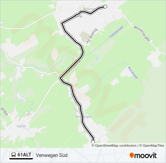 61ALT bus Line Map