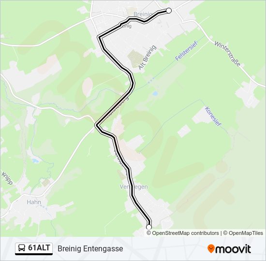 61ALT bus Line Map