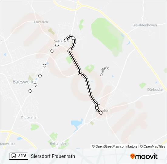 71V Bus Line Map