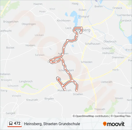 472 Bus Line Map