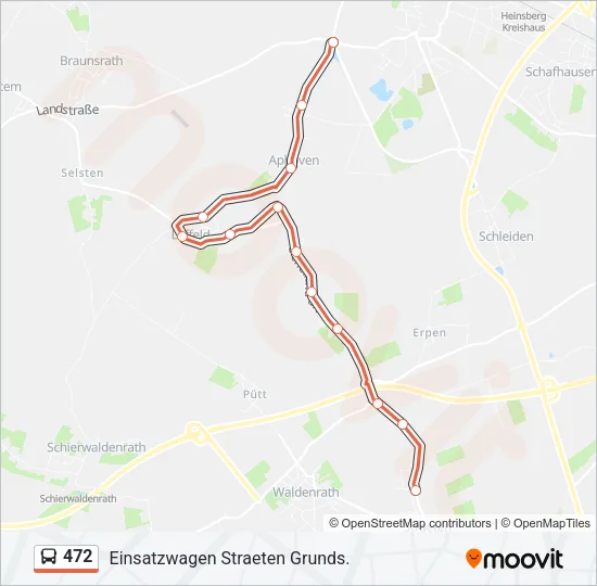 472 Bus Line Map