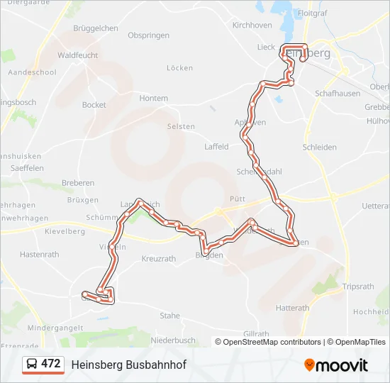472 Bus Line Map