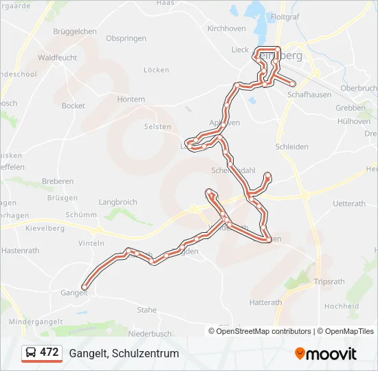 472 Bus Line Map