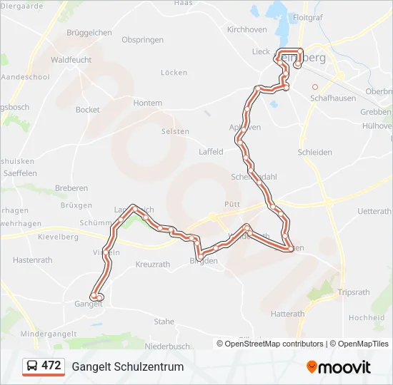472 Bus Line Map