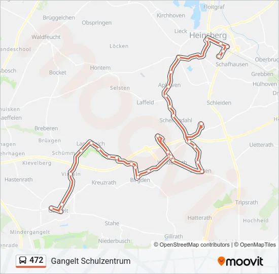 472 Bus Line Map